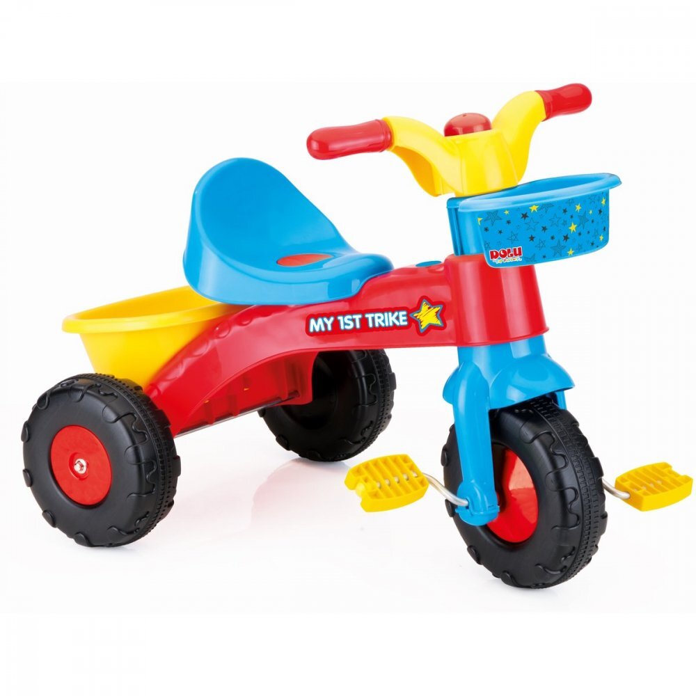 DOLU Tricicleta pentru copii cu pedale varsta 2 ani+ claxon si greutate maxim suportata 30 kg