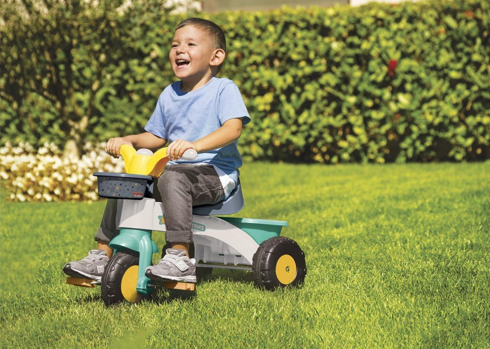 DOLU Tricicleta pentru copii My 1st trike cu pedale claxon si cosulet pentru accesorii de la varsta de 2 ani si pana la 30 kg