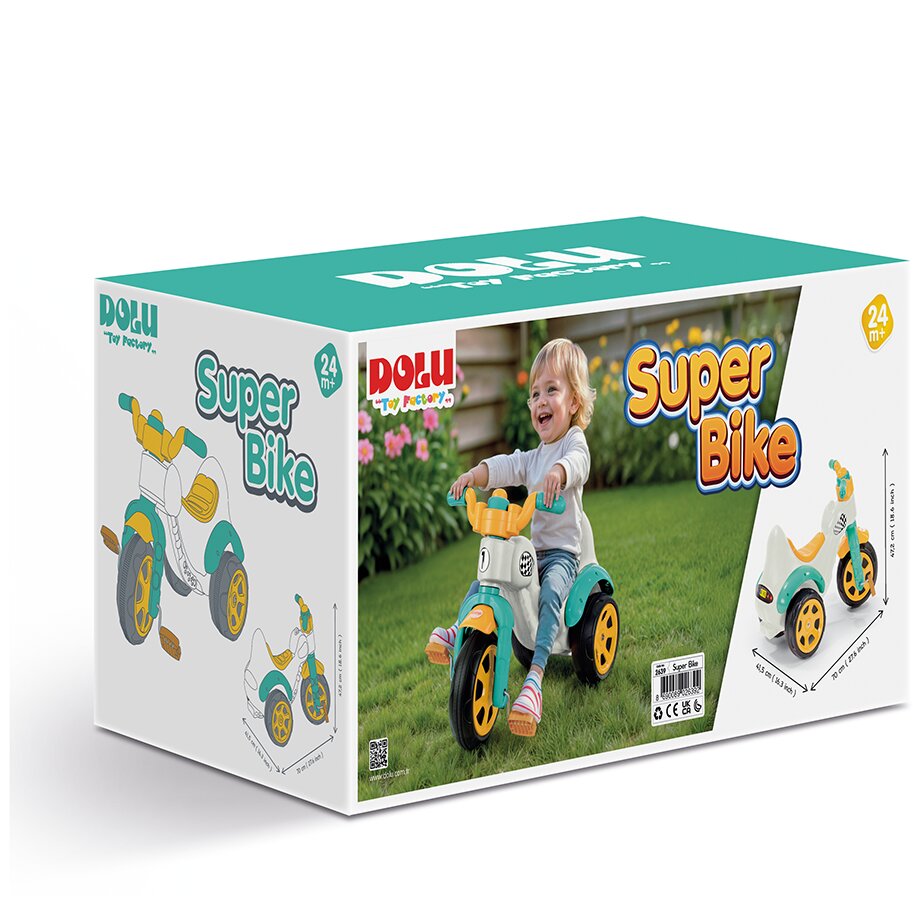 DOLU Tricicleta pentru copii Super bike Pastel