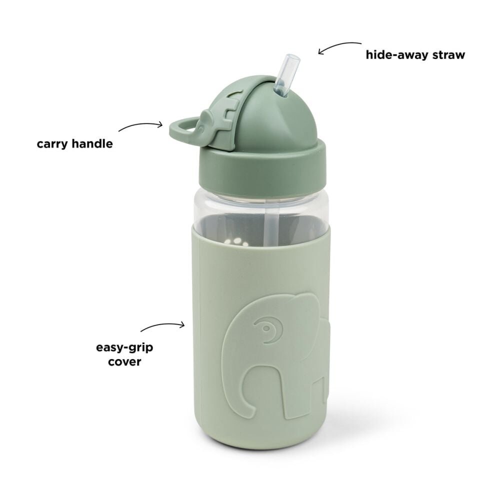 Done by Deer Cana cu pai Easy-grip Elphee Green 350 ml
