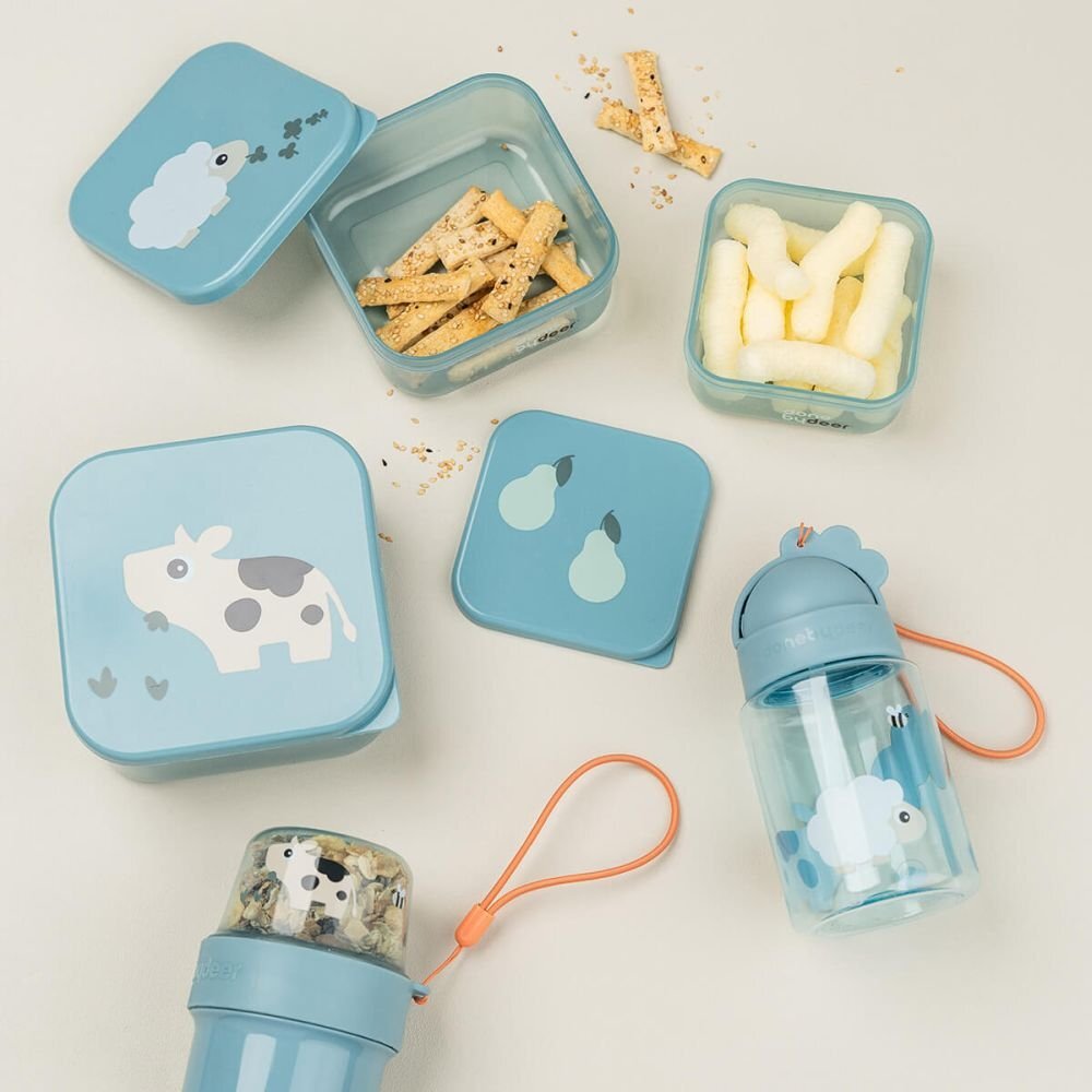 Done by Deer Cana cu pai Tiny Farm blue 280 ml