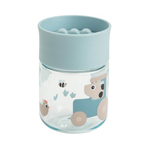 Done by Deer Cana de antrenament 360 Tiny Farm blue 260 ml