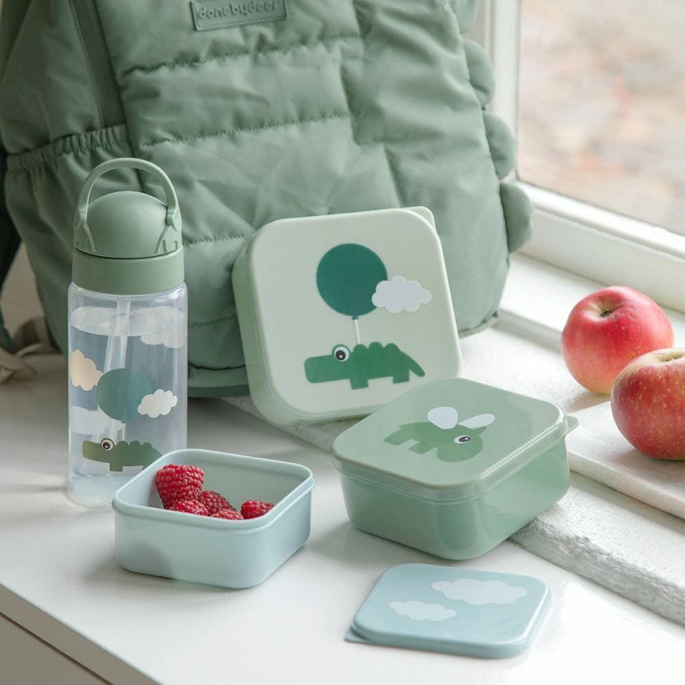 Done by Deer Set 3 caserole pentru gustari Happy Clouds green