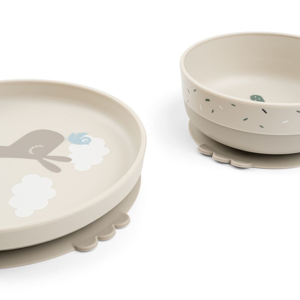Done by Deer Set de masa cu ventuza Foodie Lalee sand