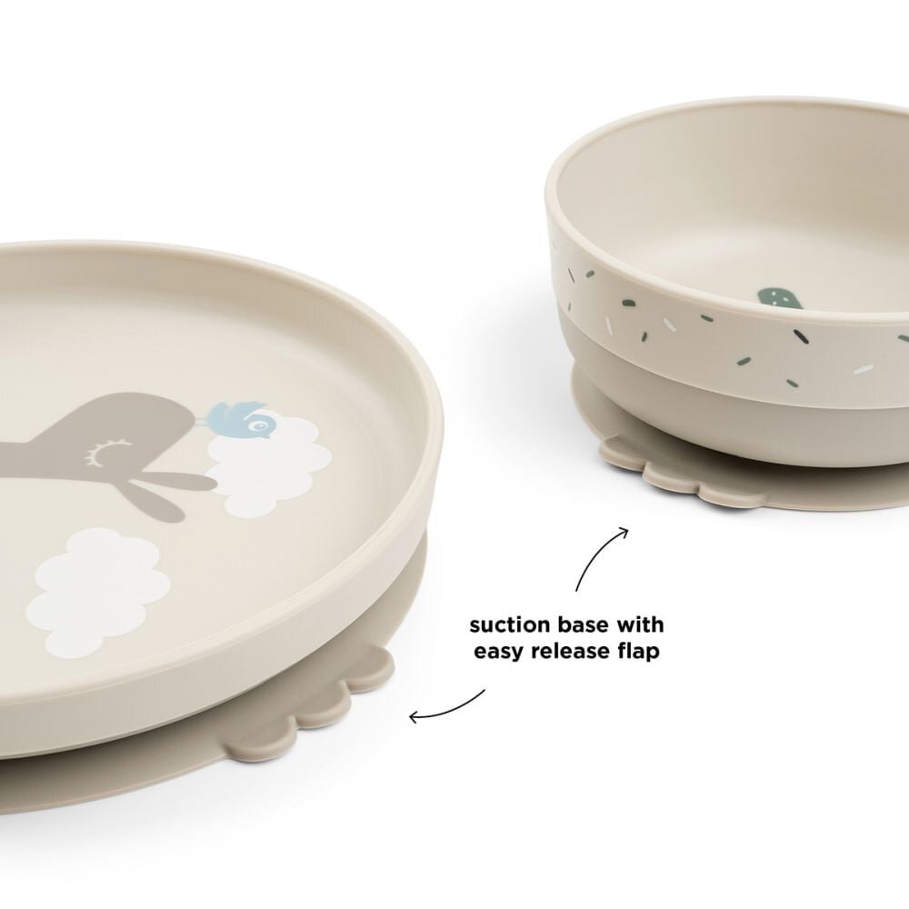 Done by Deer Set de masa cu ventuza Foodie Lalee sand