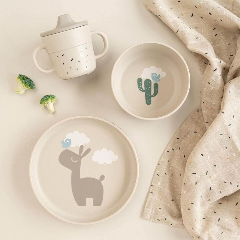 Done by Deer Set de masa cu ventuza Foodie Lalee sand