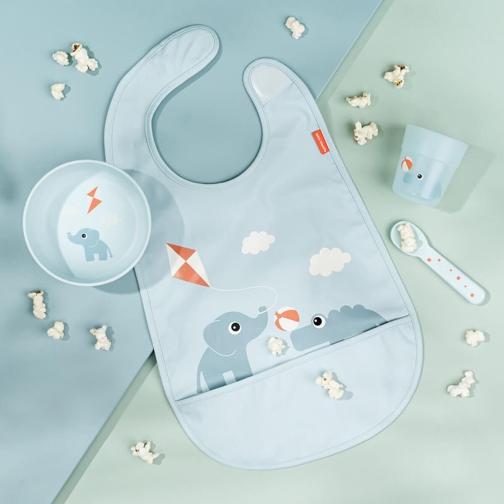 Done by Deer Set pentru primele mese Foodie Playground Blue