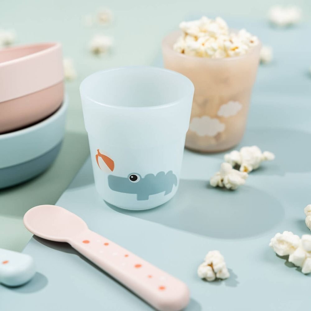 Done by Deer Set pentru primele mese Foodie Playground Blue