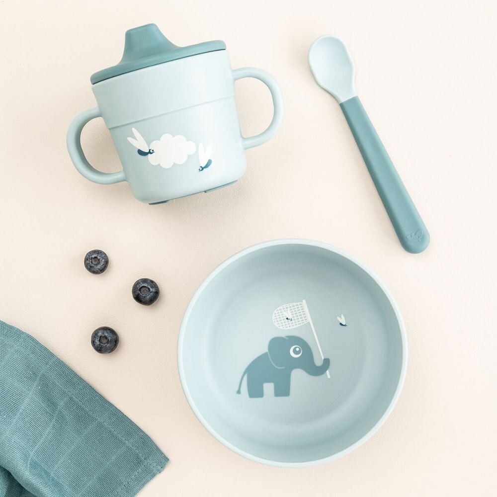 Done by Deer Set prima masa cu ventuza Foodie Elphee Blue