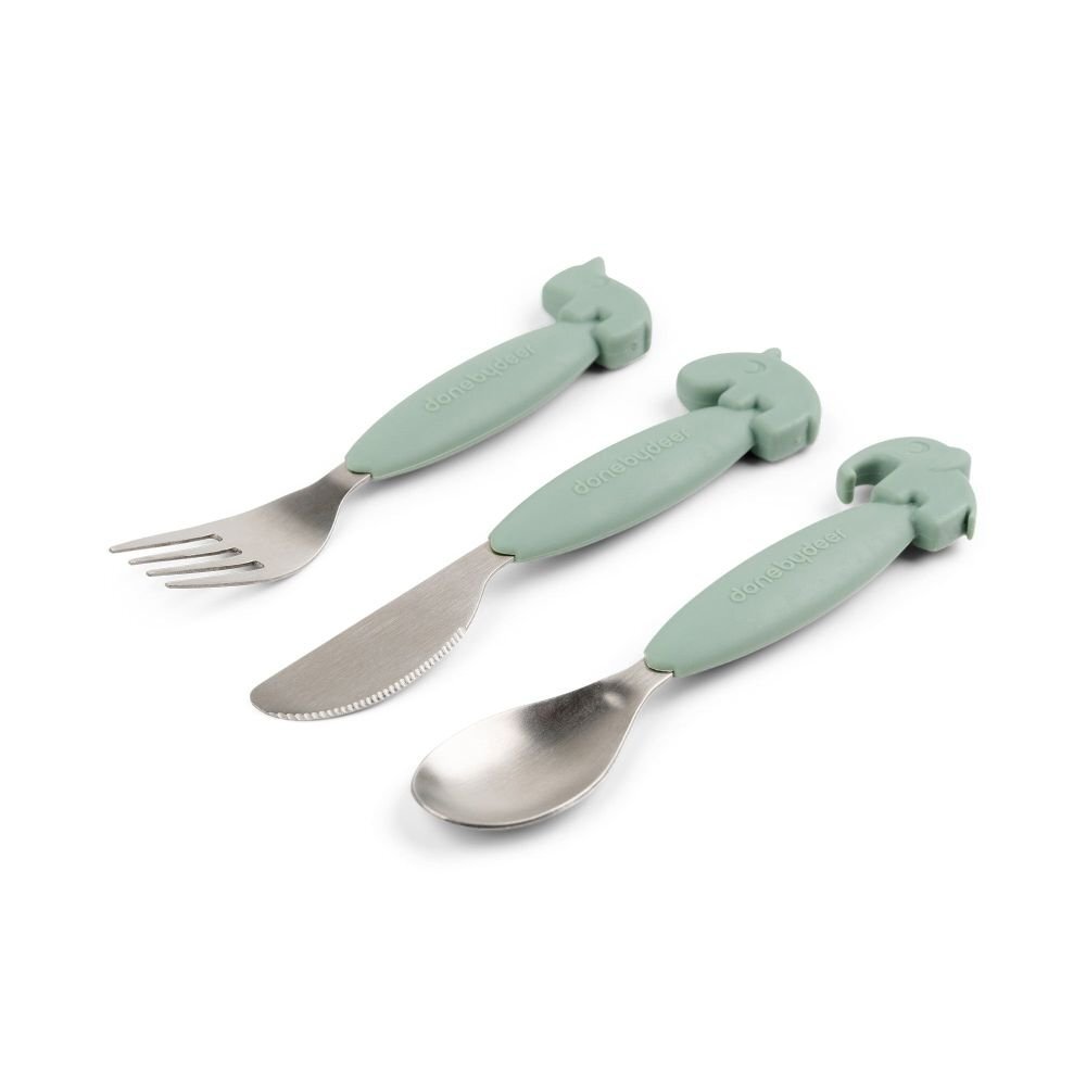 Done by Deer Set tacamuri Easy-grip Deer Friends Green