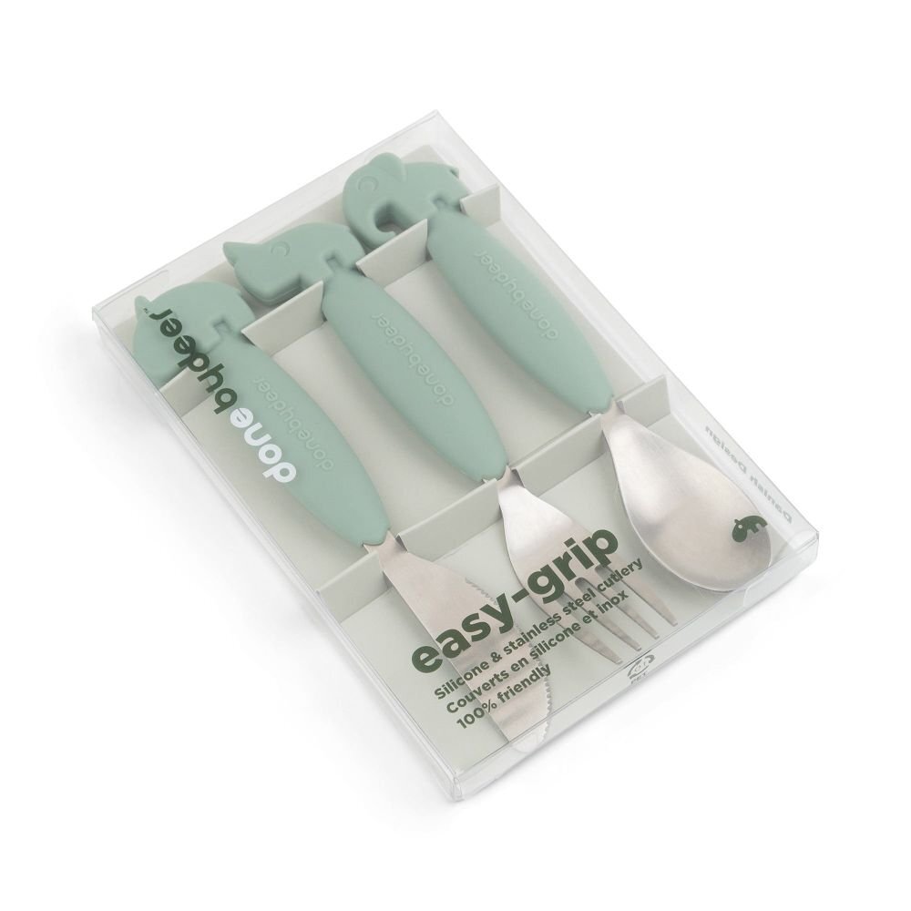 Done by Deer Set tacamuri Easy-grip Deer Friends Green