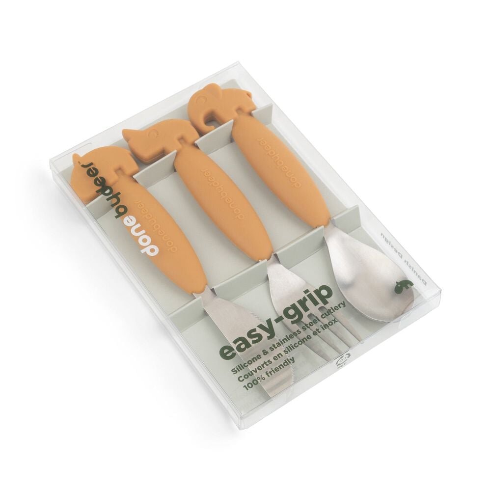 Done by Deer Set tacamuri Easy-grip Deer Friends Mustard