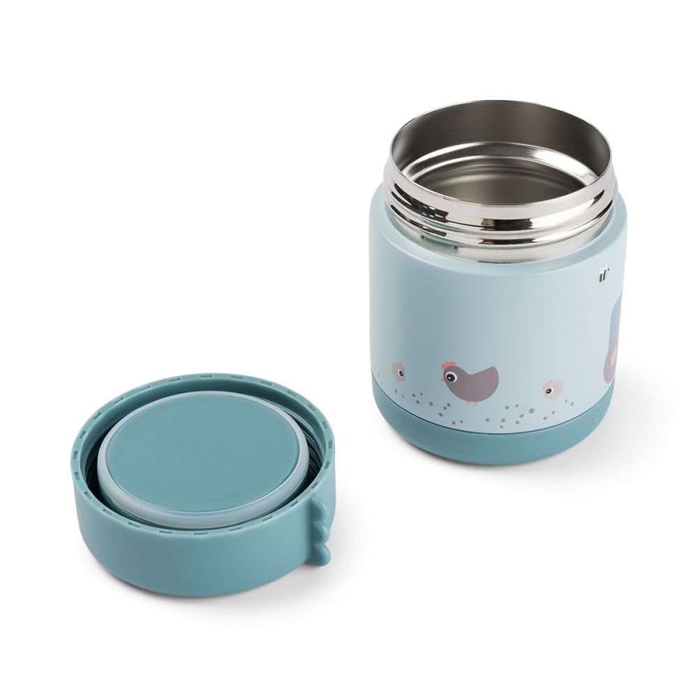 Done by Deer Termos alimente Tiny Farm blue 300 ml
