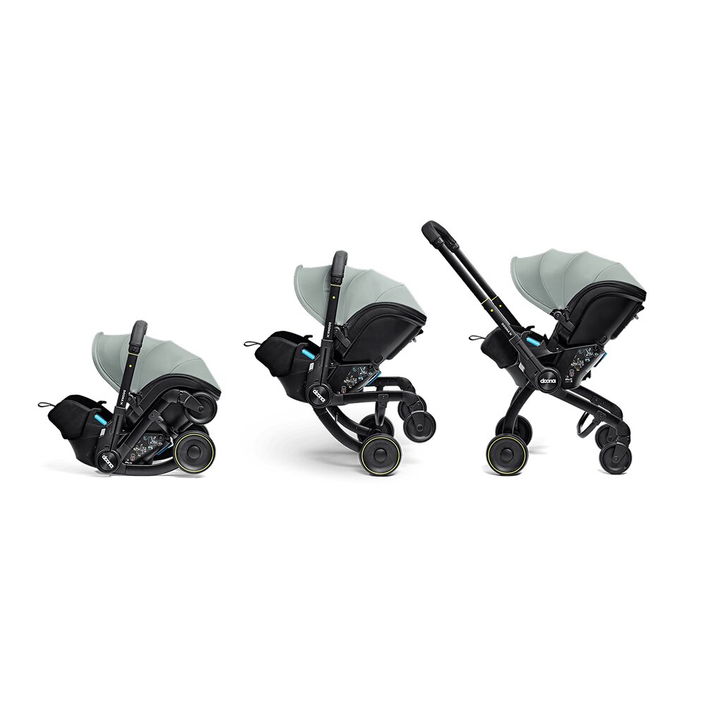 Doona Scoica auto si carucior pentru copii X i-Size Dusty Sage 2 in 1
