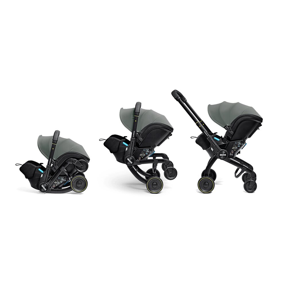Doona Scoica auto si carucior pentru copii X i-Size Slate Green 2 in 1