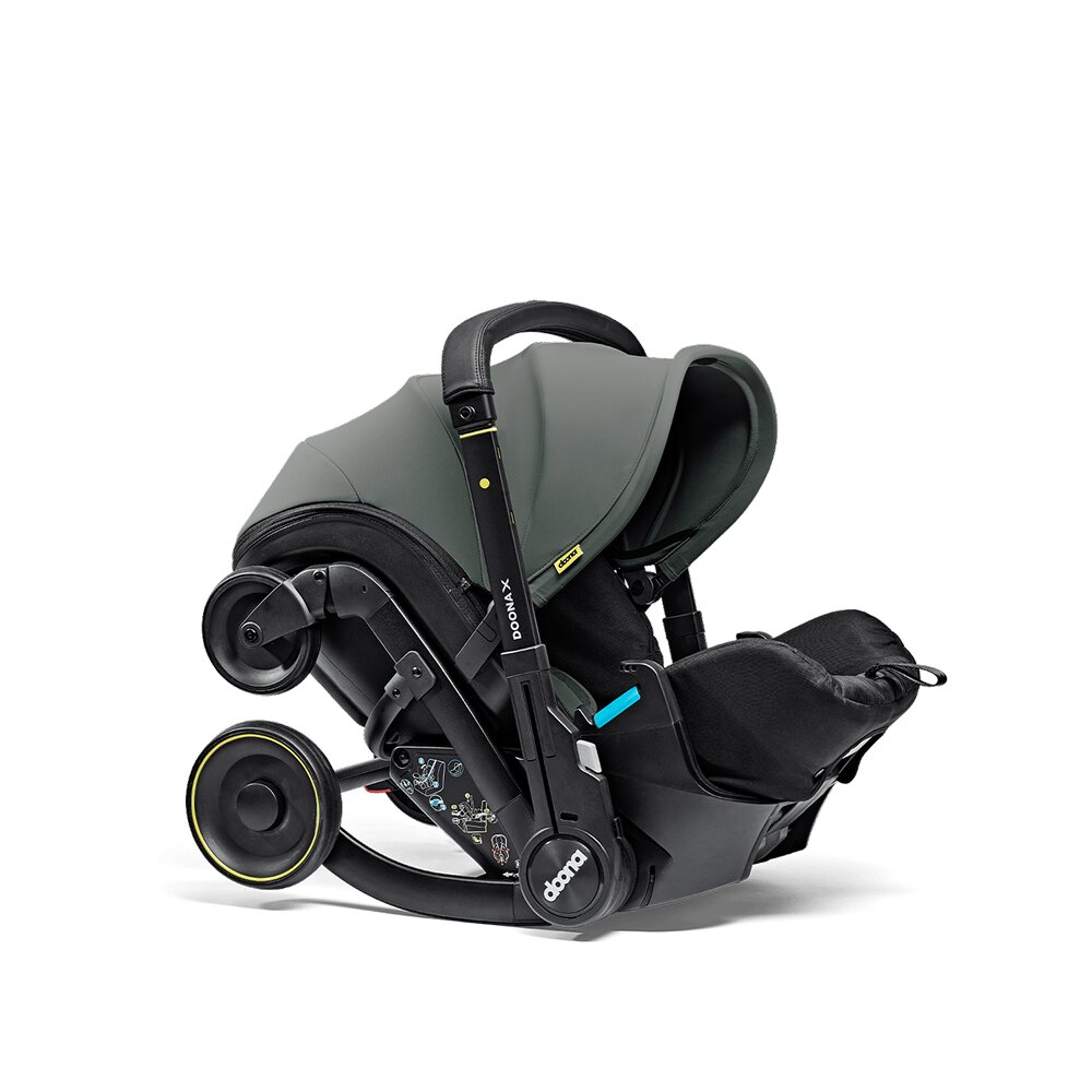 Doona Scoica auto si carucior pentru copii X i-Size Slate Green 2 in 1