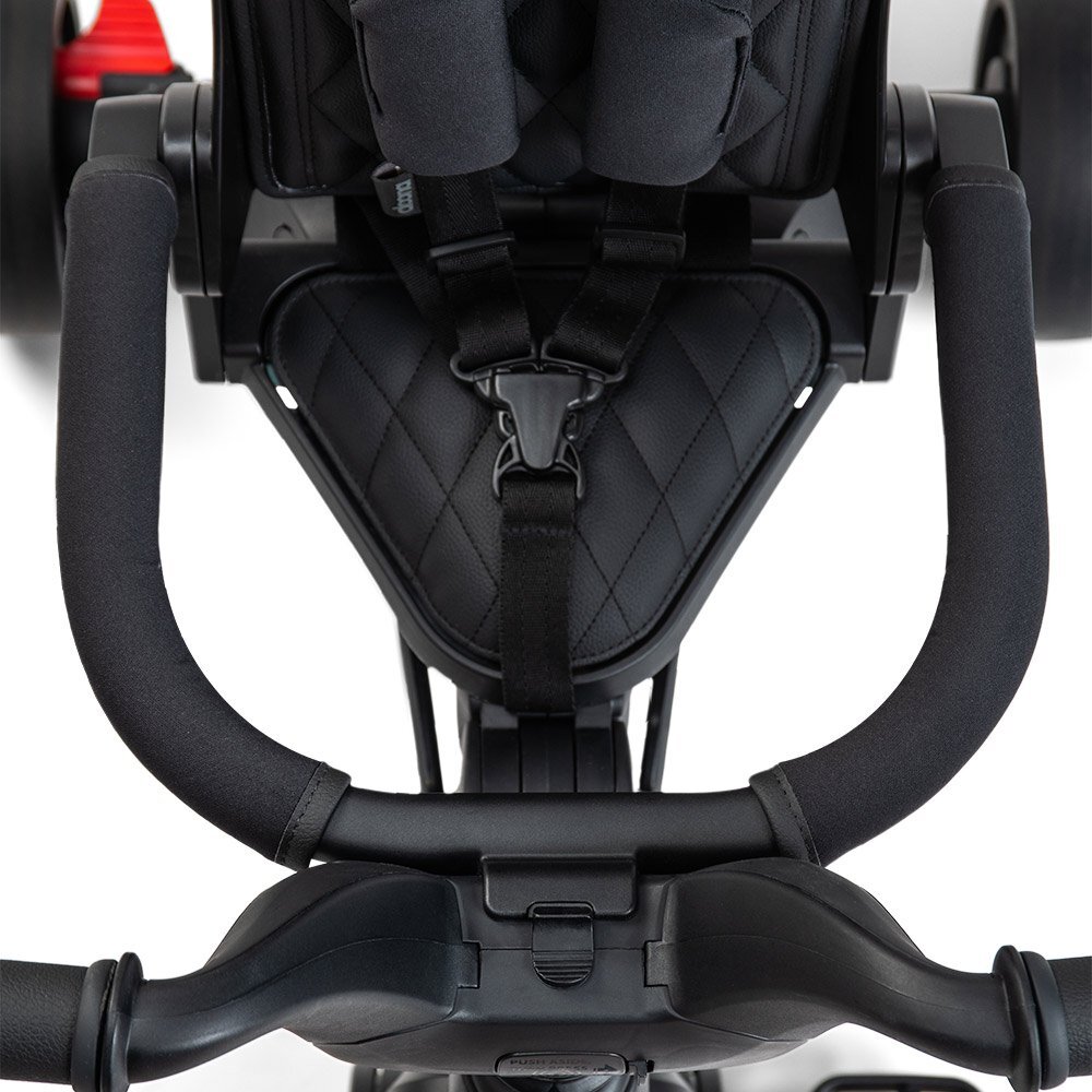 Doona Tricicleta pentru copii Liki Trike Midnight Editie limitata ultrapliabila in 3 secunde spatar reglabilcopertina cu protectie UV frana de picior si roti din cauciuc Eva