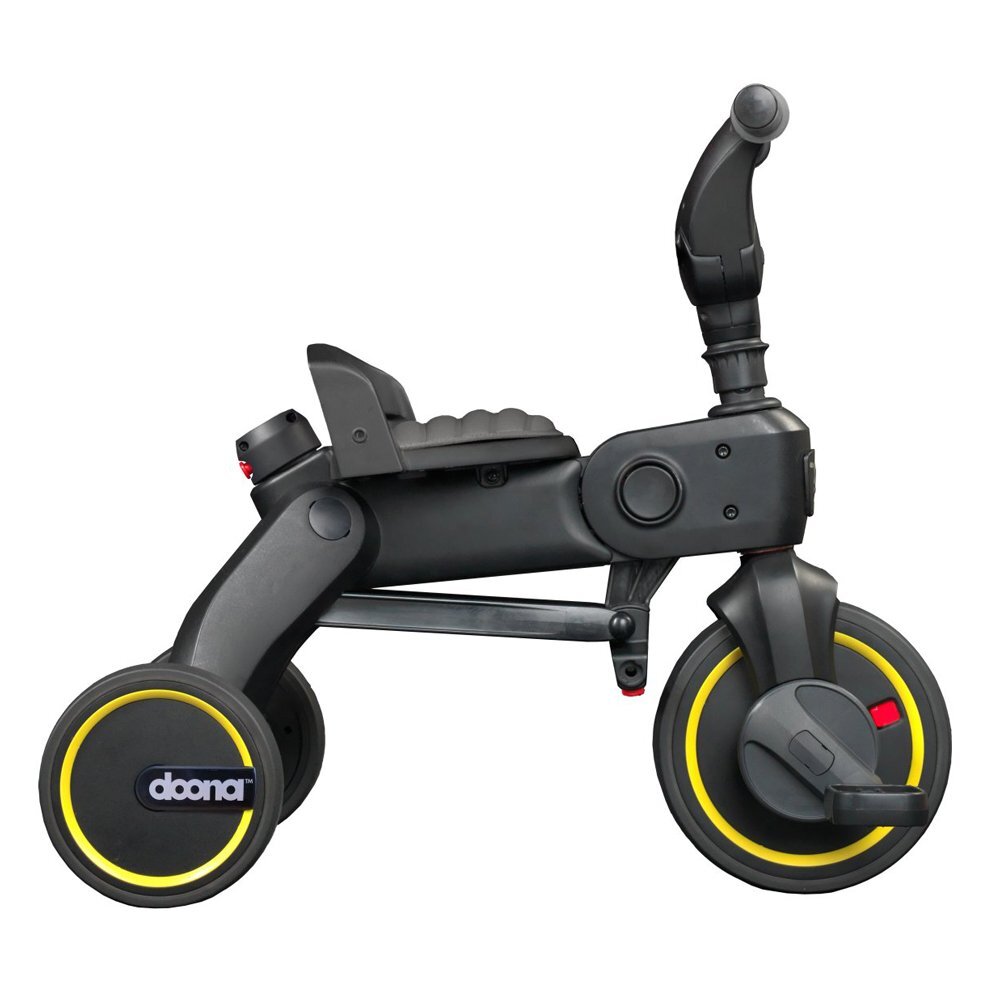 Doona Tricicleta pentru copii Liki Trike S1 Grey Hound ultrapliabila in 3 secunde capotina cu protectie UV maner cu control al directiei spatar reglabil multiple pozitii roti din cauciuc Eva si cadru din aluminiu