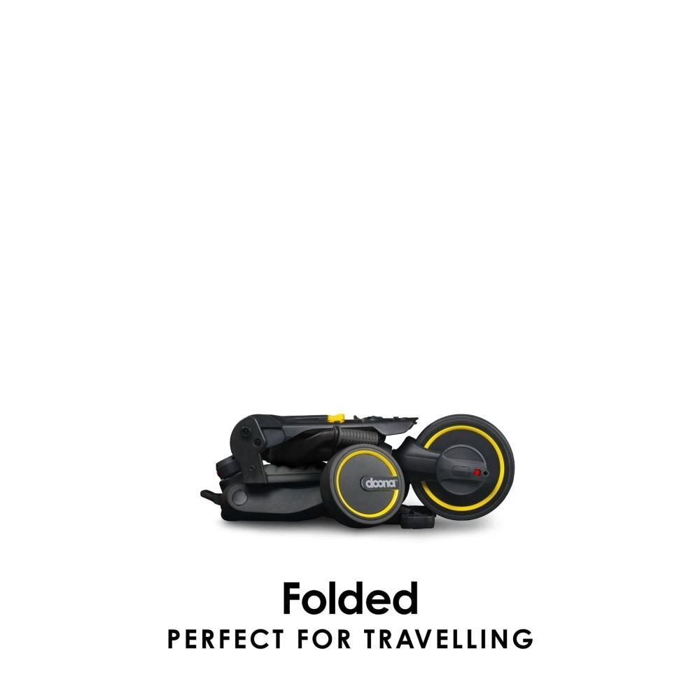 Doona Tricicleta pentru copii Liki Trike S1 Slate Green pliabila cu spatar reglabil suport pentru picioare maner cu control al directiei roti EVA si copertina
