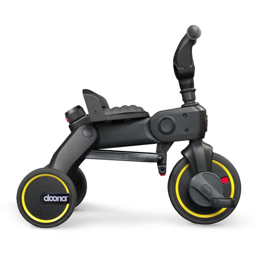 Doona Tricicleta pentru copii Liki Trike S3 Grey Hound ultrapliabila spatar reglabil in multiple pozitii ultracompacta frana cadru din aluminiu