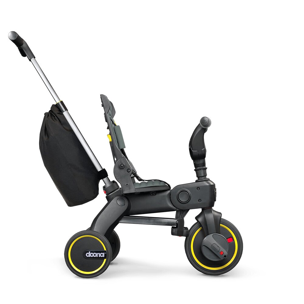 Doona Tricicleta pentru copii Liki Trike S3 Slate Green ultrapliabila spatar reglabil in multiple pozitii ultracompacta frana cadru din aluminiu