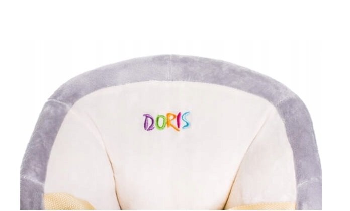 Doris Balansoar copii 2in1 Calut Gri din plus cu roti si scaunelspatar confortabilcenturi de sigurantagreutate maxim admisa 30kg