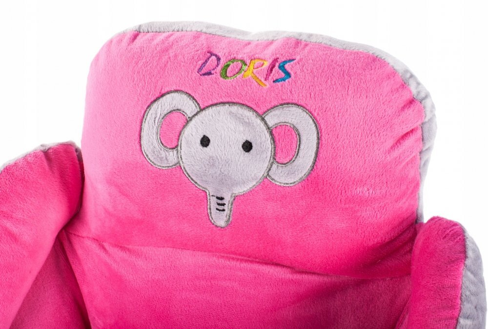 Doris Balansoar copii 2in1 Elefantel Roz din plus cu roti si scaunelspatar confortabilcenturi de sigurantagreutate maxim admisa 30kg