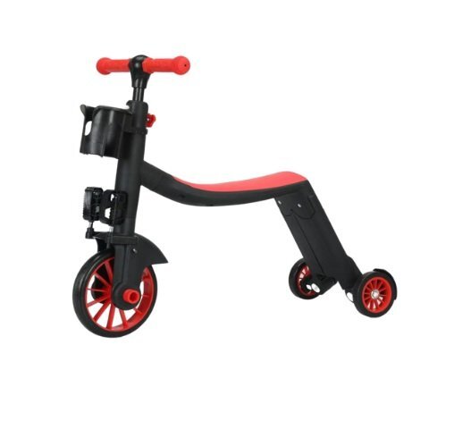 Doris Trotineta multifunctionala 8in1 Rosu tranformabila in tricicletabicicleta echilibrutrotinetaghidon cu inaltime reglabilausor de transformatse adapteaza nevoile in crestere ale copiluluiSarcina admisa 50 kg