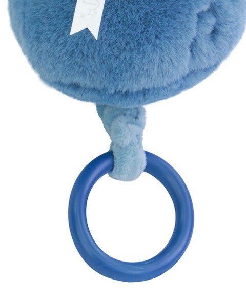 Doudou et Compagnie Iepuras muzical Doudou Albastru 20 cm pentru patut sau carucior