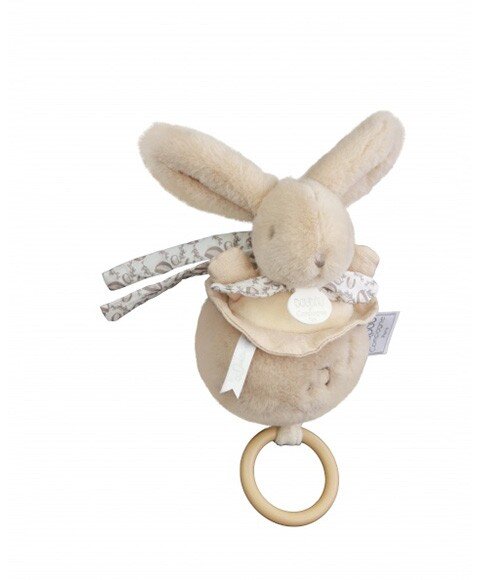 Doudou et Compagnie Iepuras muzical Doudou bej 20 cm
