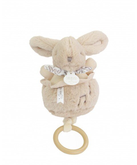 Doudou et Compagnie Iepuras muzical Doudou bej 20 cm