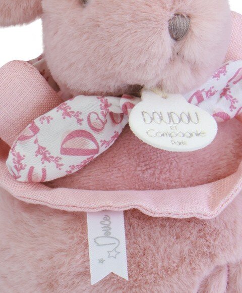 Doudou et Compagnie Iepuras muzical Doudou Roz 20 cm pentru patut sau carucior