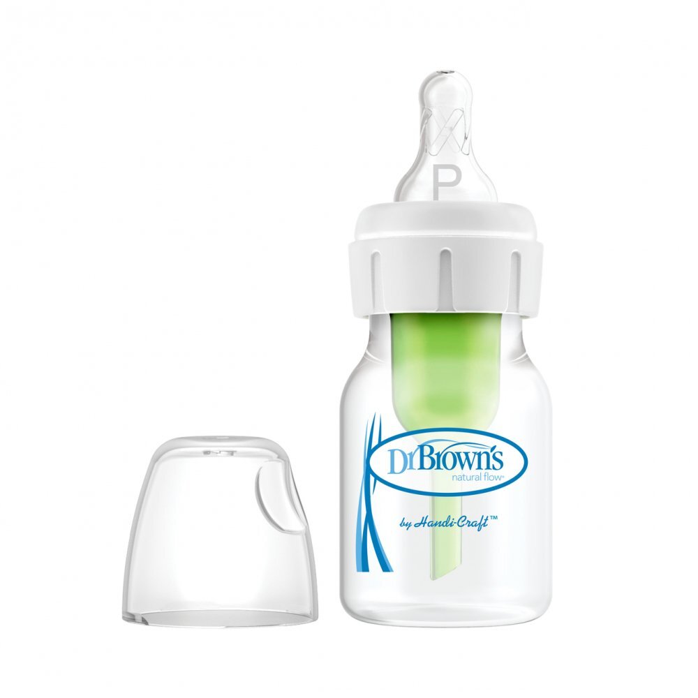 Dr.Brown Biberon pentru bebelusi Prematuri 60ml cu sistem ventilatie anticoliciTetina speciala pentru prematuriMateriale fara BPACompatibil masina de vase si sterilizator
