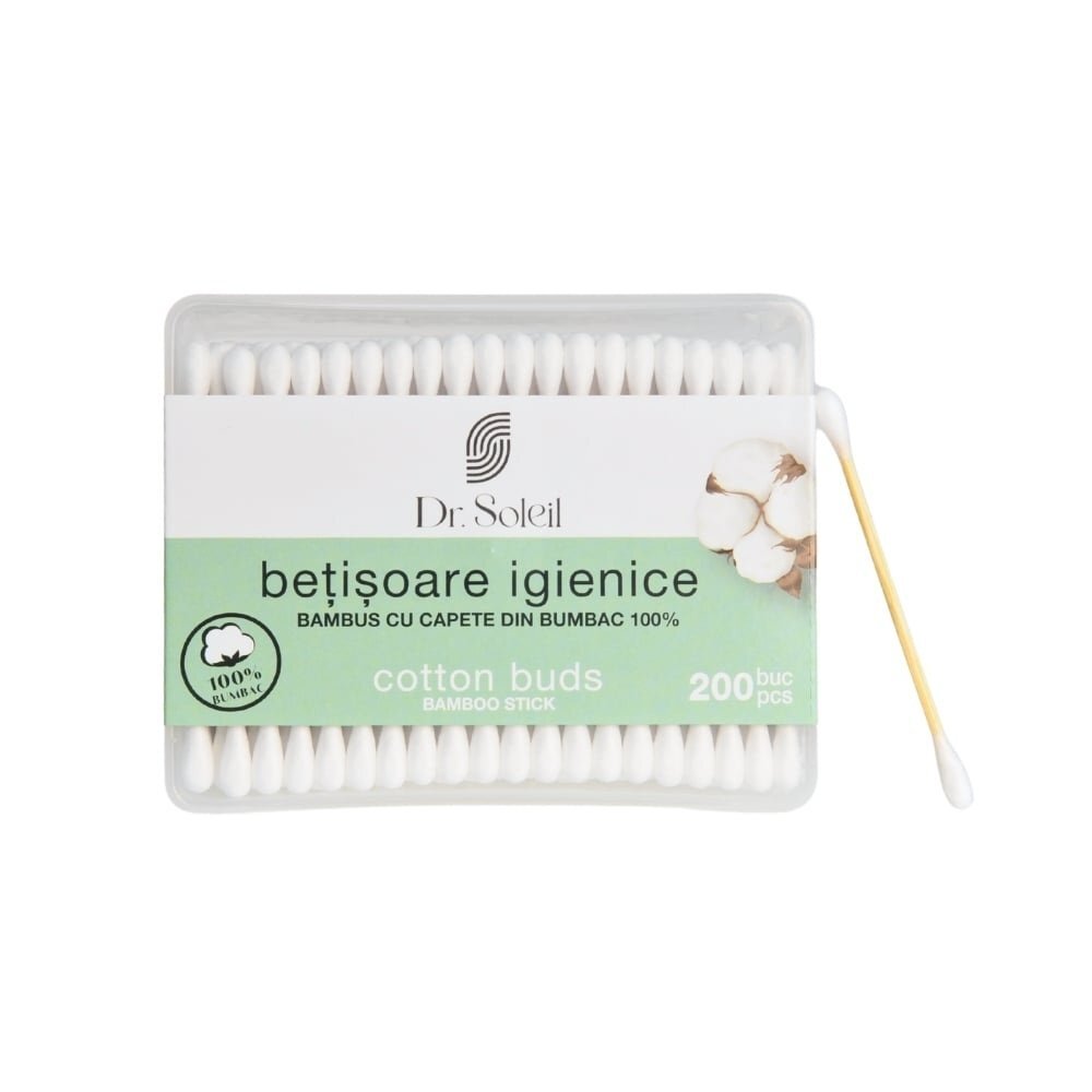 Dr. Soleil Betisoare igienice din bambus 200 bucati Dr Soleil