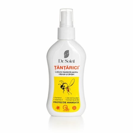 Dr. Soleil Pachet lotiune si gel repelent pentru capuse si tantari Tantarici 100 ml