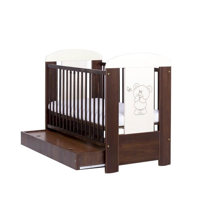 Drewex Patut pentru copii Bear cu sertar Wenge