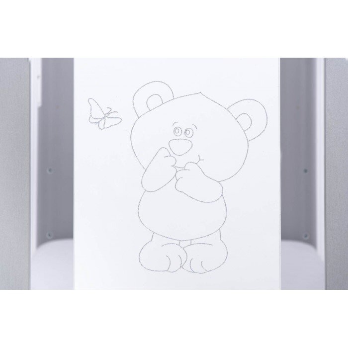 Drewex Patut pentru copii Bear Culisant Silver