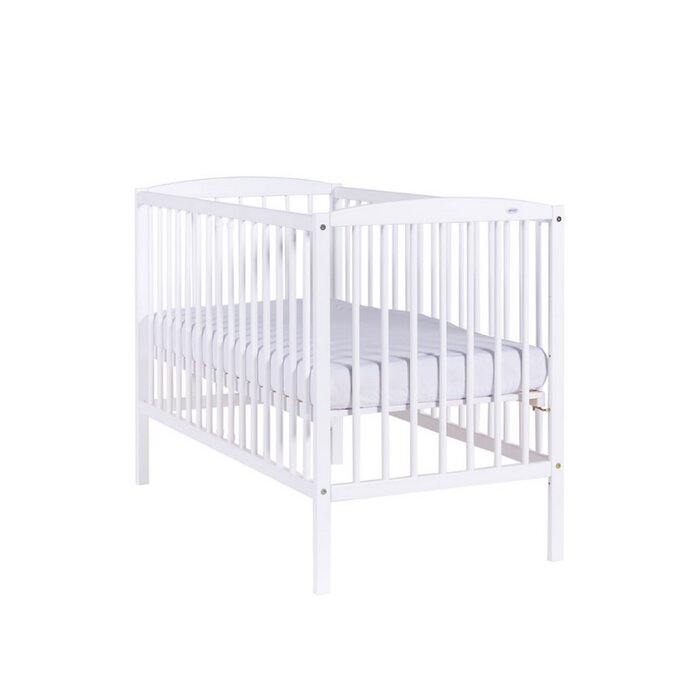 Drewex Patut pentru copii Clasico Alb + Saltea Cocos 8 Cm