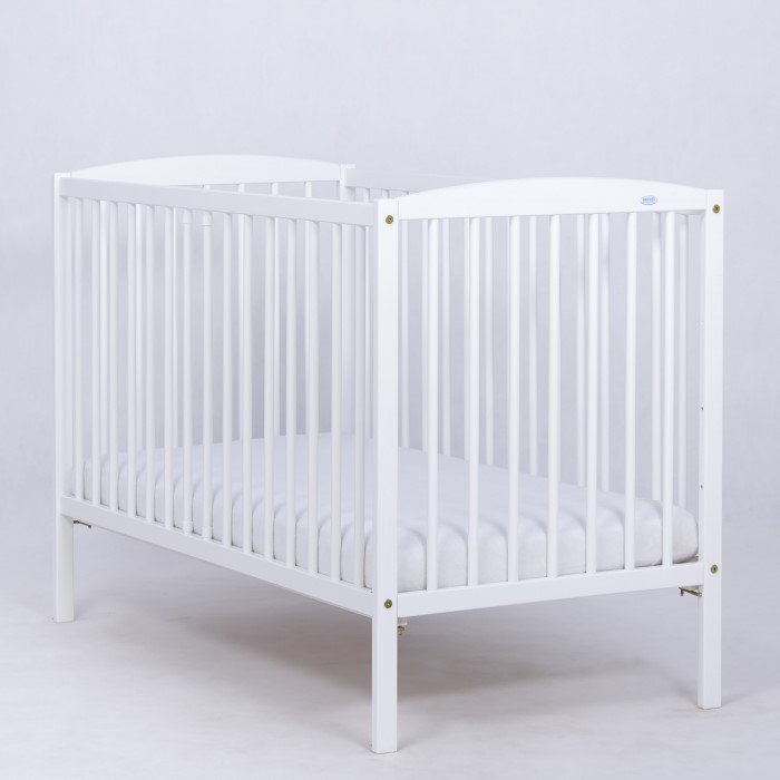 Drewex Patut pentru copii Clasico Alb + Saltea Cocos 8 Cm