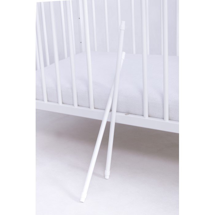 Drewex Patut pentru copii Clasico Alb + Saltea Cocos 8 Cm