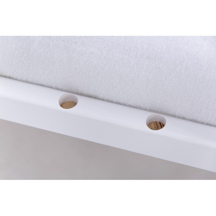 Drewex Patut pentru copii Clasico Alb + Saltea Cocos 8 Cm