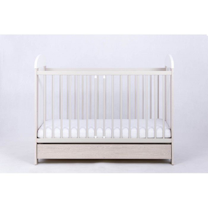 Drewex Patut pentru copii Giraffe cu sertar Natur cu Alb