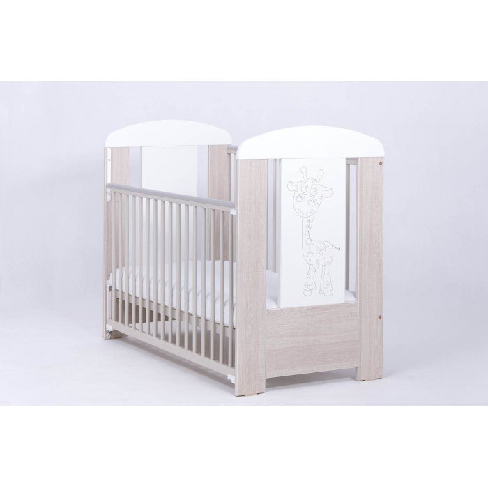 Drewex Patut pentru copii Giraffe Culisant Natur cu Alb
