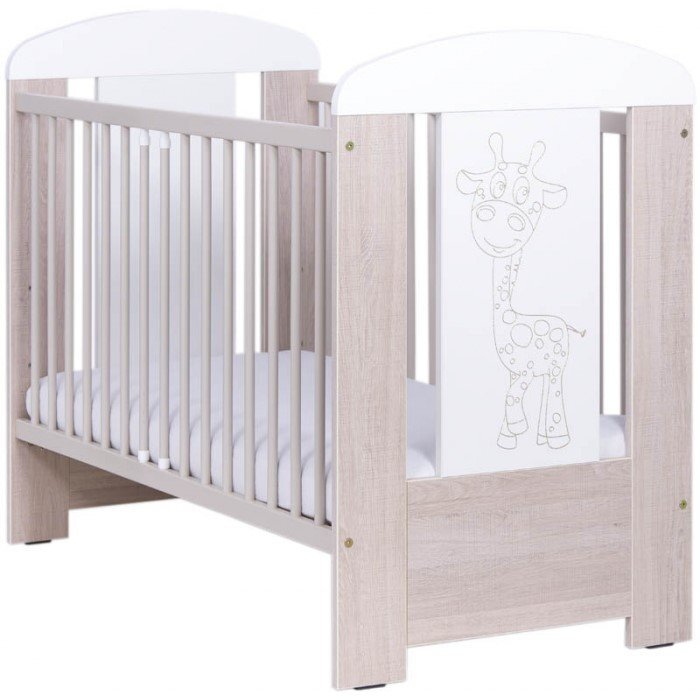 Drewex Patut pentru copii Giraffe Natur cu Alb