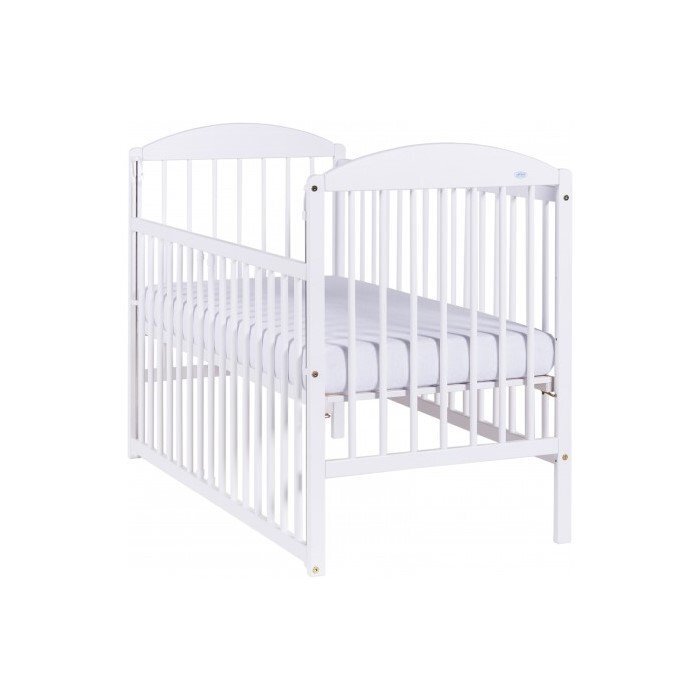 Drewex Patut pentru copii Lulaya Culisant Alb + Saltea Cocos 12 cm