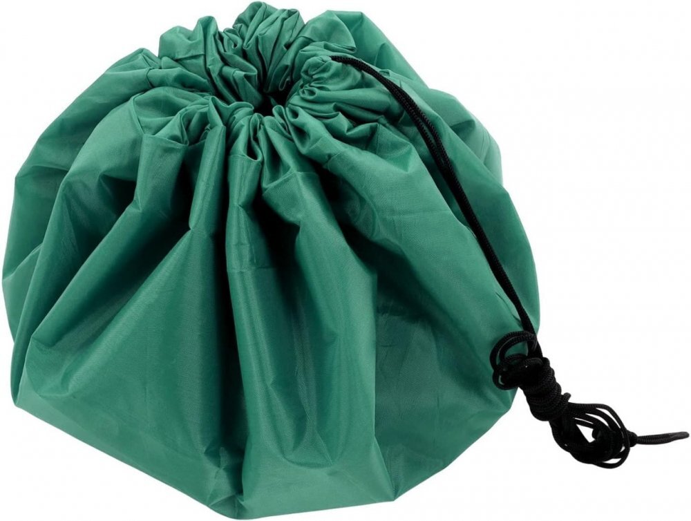 drool Covoras de joaca si saculet de jucarii 2 in 1 Verde
