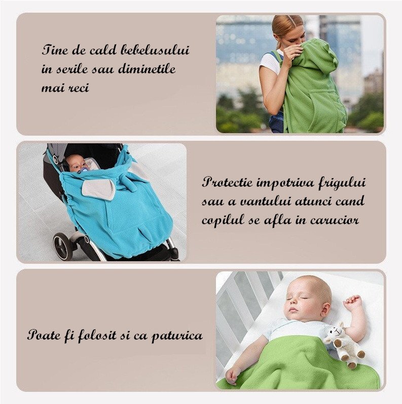 drool Protectie universala pentru sisteme de purtare tip marsupiu Maro