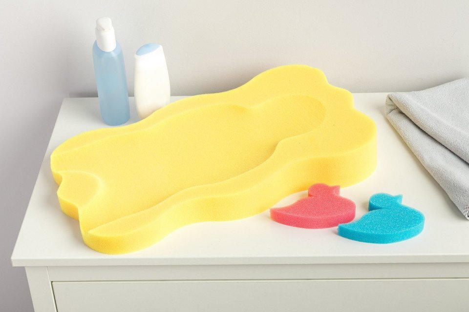 drool Reductor din burete pentru cadita Maxi Yellow