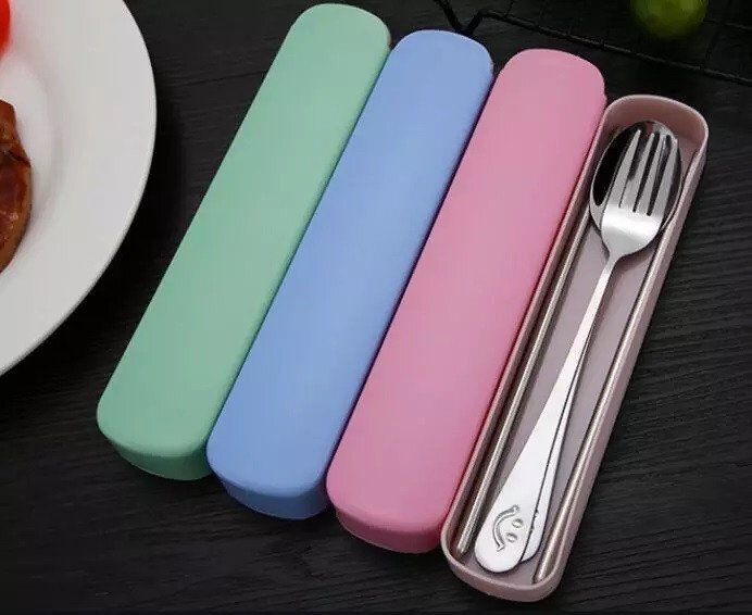 drool Set de tacamuri pentru calatorii Roz