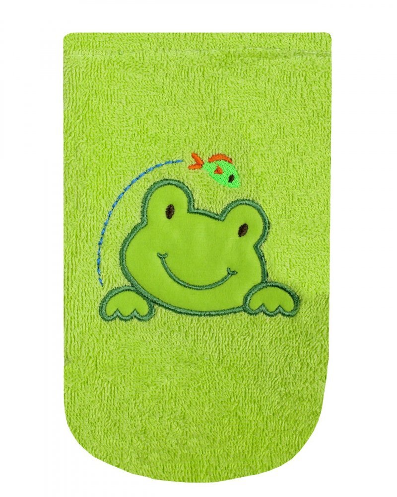 DUETBABY Manusa pentru baita cu broderie Green Frog